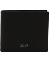 Tom Ford - Logo Embossed Bi-Fold Wallet - Lyst
