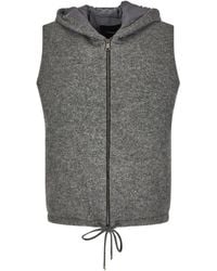 Fabiana Filippi - Sequin-Embellished Hooded Gilet - Lyst