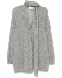forte_forte - Scarf-Detailed Cardigan - Lyst