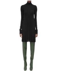 Bottega Veneta - Long Sleeved Pleated Dress - Lyst