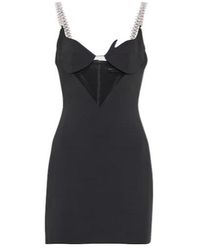 David Koma - Mesh-Panel Embellished Minidress - Lyst