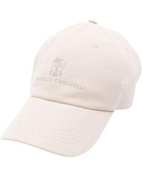 Brunello Cucinelli - Logo-Embroidered Baseball Hat - Lyst