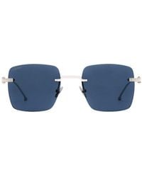 Cartier - Square Rimless Sunglasses - Lyst