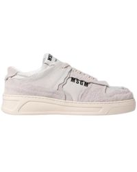 MSGM - Low Lace-Up Sneakers - Lyst