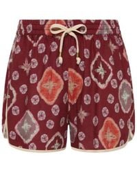 The Upside - Miri Klio Patterned Drawstring Shorts - Lyst