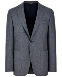 Canali - Textured Wool Blazer - Lyst
