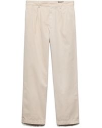 Prada - Regular Cotton Pants - Lyst