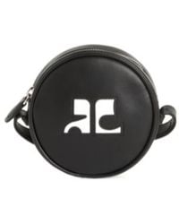 Courreges - Courrèges Logo Patch Zip-Up Mini Crossbody Bag - Lyst