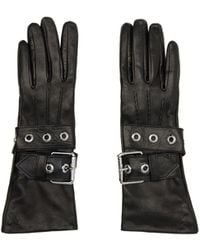 Vivienne Westwood - Buckle-Fastening Leather Gloves - Lyst
