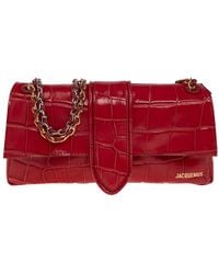 Jacquemus - Croc-Embossed Chain Shoulder Bag - Lyst