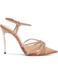 Casadei - Blade Embellished Heeled Sandals - Lyst