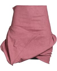 Rick Owens - Plain Colour Denim Skirts - Lyst