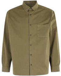 A.P.C. - Embroidered-Logo Button-Down Shirt - Lyst