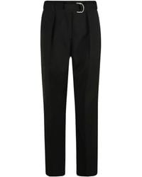Jil Sander - Belted Wide-Leg Trousers - Lyst