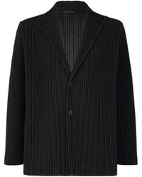 Issey Miyake - Homme Plissé Issey Miyake Pleated Basics Jacket - Lyst