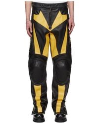 Lu'u Dan - Bruce Lee X Collaboration Moto Racing Leather Pants - Lyst