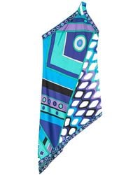 PUCCI - Vivara-Printed One-Shoulder Asymmetric Dress - Lyst