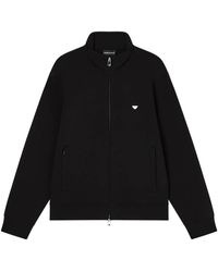 Emporio Armani - Zip-Up High Neck Sweatshirt - Lyst