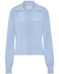 Maison Margiela - Long-Sleeved Satin Shirt - Lyst