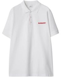 Burberry - Polo Shirt With Lapel Short Sleeve - Lyst