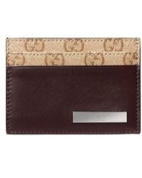 Gucci - Card Case With Metal Tag - Lyst