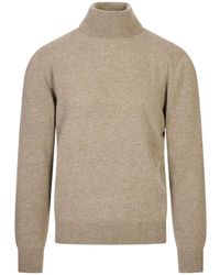 Agnona - Long-Sleeve High-Neck Top - Lyst