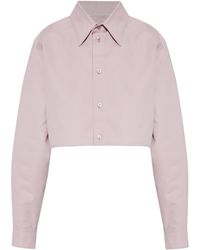 Balenciaga - Cropped Poplin Shirt - Lyst