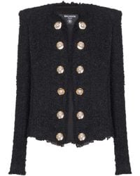 Balmain - Tweed Blazer - Lyst