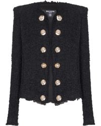 Balmain - Tweed Blazer - Lyst