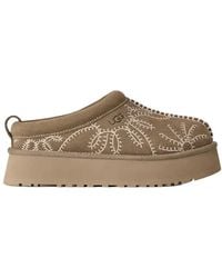 UGG - Embroidered Platform Mules - Lyst