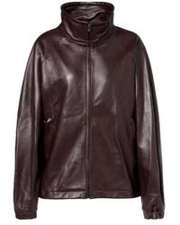 Magda Butrym - Long-Sleeved Leather Jacket - Lyst