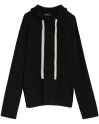 Max Mara - Hooded Knit Pullover - Lyst