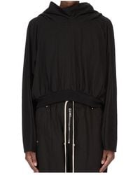 Rick Owens - Temple Cropped Hooded Top - Lyst