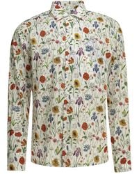 Junya Watanabe - Floral-Printed Buttoned Shirt - Lyst
