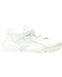 Ferragamo - Round Head Low-Cut Sneakers - Lyst