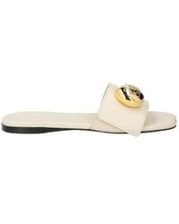 Chloé - Simple Leather Slippers - Lyst