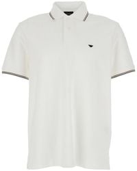 Emporio Armani - Button Detailed Short-Sleeved Polo Shirt - Lyst