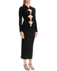 Christopher Esber - Orbit Ruched Long Sleeve Dress - Lyst