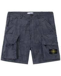 Stone Island - Logo Patch Bermuda Shorts - Lyst