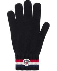 Moncler - Tricolor Wool Gloves - Lyst