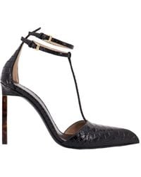 Tom Ford - T-Strap Pointed Toe Pumps - Lyst
