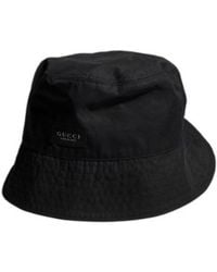 Gucci - Cotton Canvas Bucket Hat - Lyst