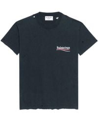 Balenciaga - T-Shirt Political Campaign Small Fit Da Donna - Lyst