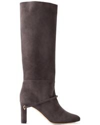 Jennifer Chamandi - Suede Knee-High Boots - Lyst