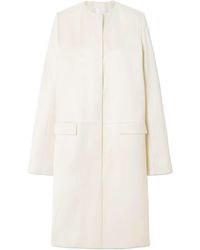 TOTEME - Collarless Silk Coat - Lyst