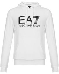 Emporio Armani - Logo Hooded Sweater - Lyst