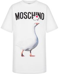 Moschino - Logo Printed Crewneck T-Shirt - Lyst