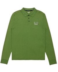 EA7 - Polo Shirt With Logo Pattern - Lyst