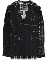 Rick Owens - Larry Check Panel Shirt - Lyst