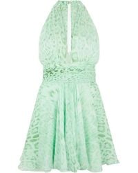 Roberto Cavalli - Jaguar Print Mini Dress - Lyst
